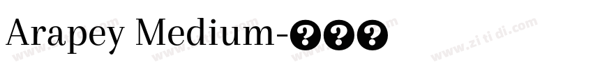 Arapey Medium字体转换